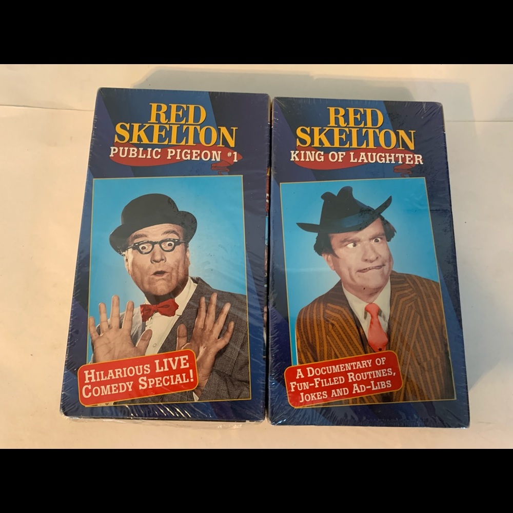Red Skelton Comedian Lot of 2 VHS Tapes King of Laughter & Public Pigeon New